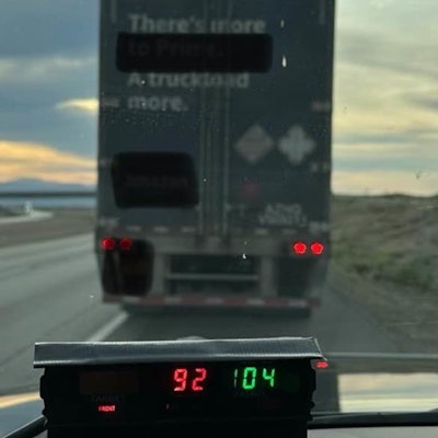 Speeding Truck