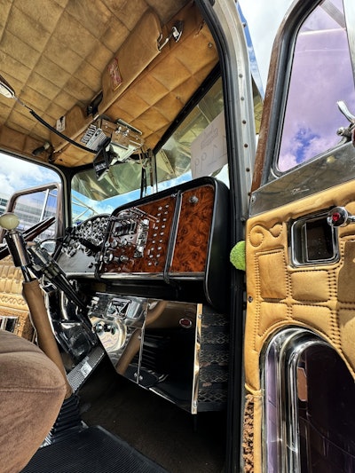 Goldie's interior/dash from the passenger side door