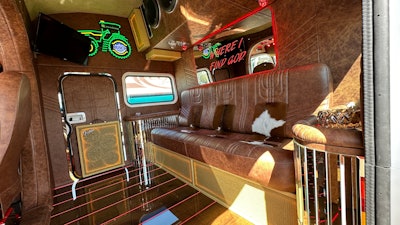 Interior of Davis Bros. 2024 Peterbilt 389