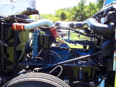 Michael Castaldi's 2003 Peterbilt 379 engine