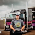 Scott Huber withi is 2006 Peterbilt 379