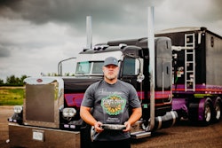 Scott Huber withi is 2006 Peterbilt 379