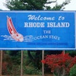 Rhode Island entrance sign