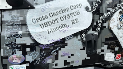 Purple Heat signatures on Craig Daniels' Freightliner Cascadia