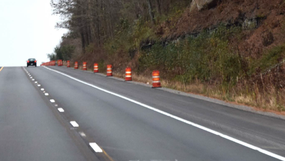 Insurance Open Road Caution Barrels