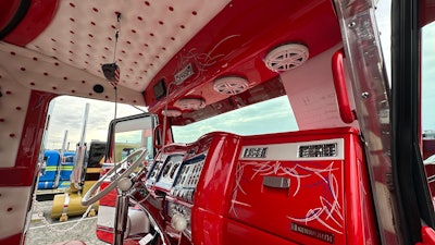 More pinstripe work stands out inside the rig, as well.