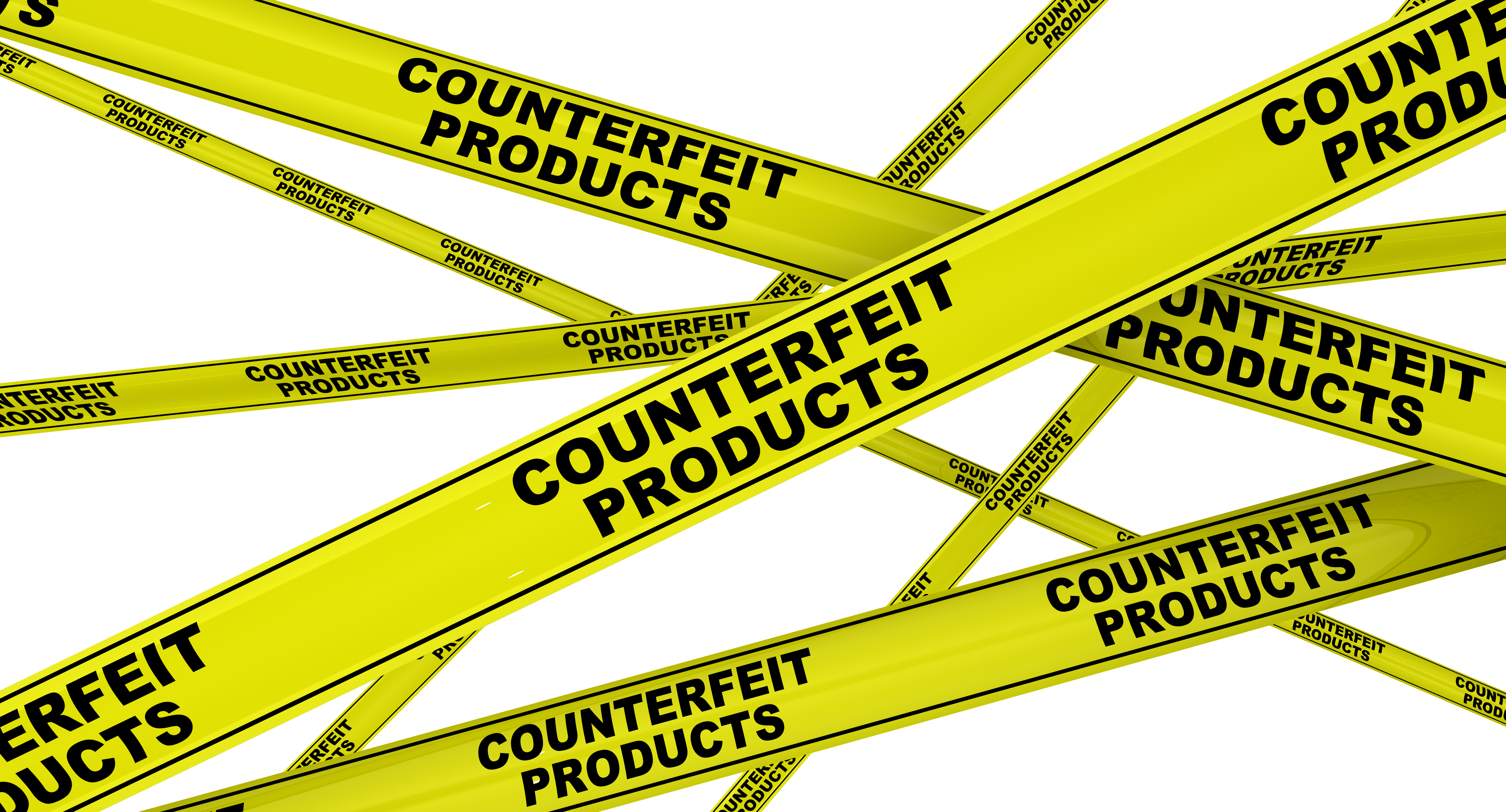 counterfeit products caution tape