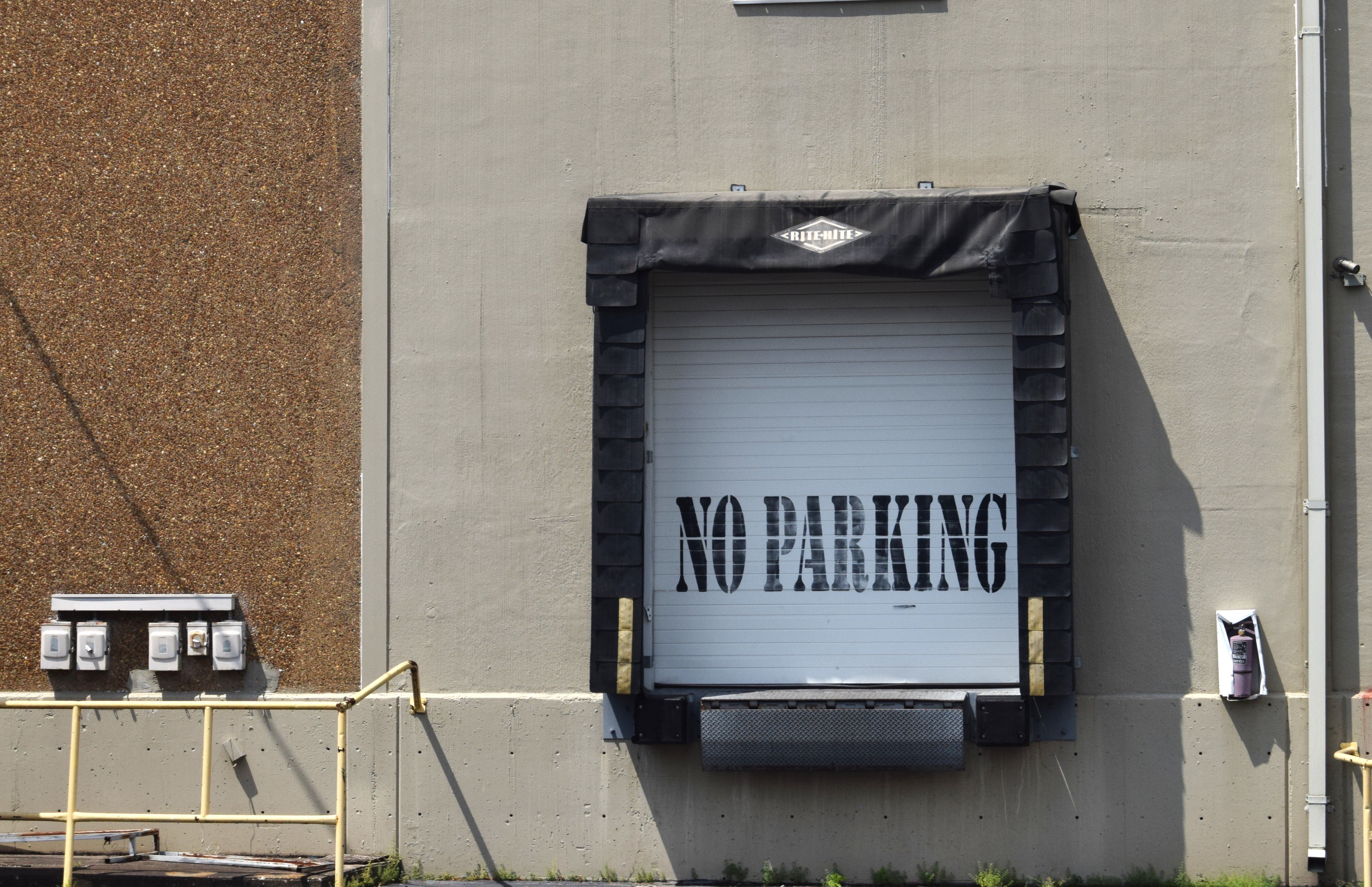 Loading Bay With No Parking Sign