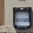 Loading Bay With No Parking Sign