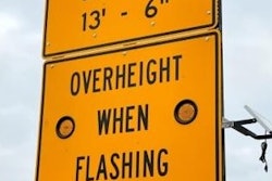 Overheight warning sign