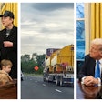 Elon Musk Donal Trump Highway Collage