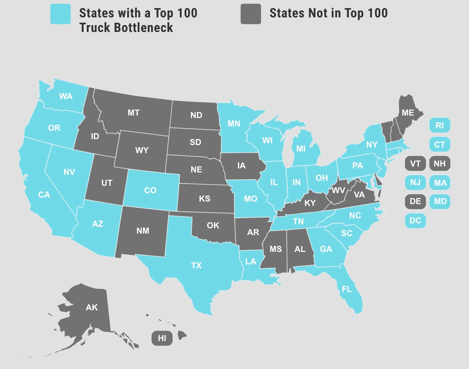ATRI bottlenecks map