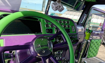 Interior of Skillex Inc.'s 2024 Peterbilt 389