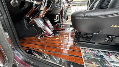 Floor of Sunrise Equipment's 1997 Peterbilt 379