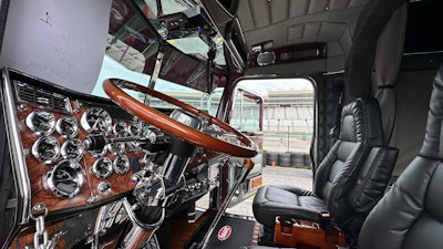 Interior of Sunrise Equipment's 1997 Peterbilt 379
