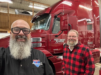 Jim Fowler of Michigan MC Alignment and Jamie Hagen