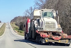 Lowboy Toting Vehicle