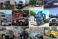 Collage of Mack Trucks models from Overdrive's Reader Rigs gallery and other coverage over the years