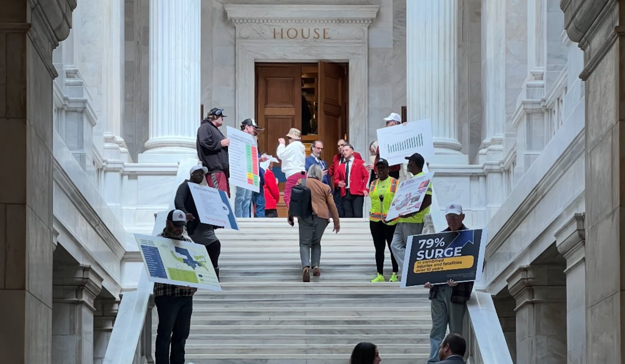 american truckers arkansas protest