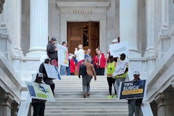 american truckers arkansas protest