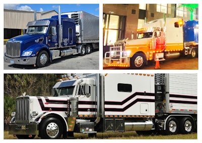 Kenny Wingate, Michael Sparks and Michael Castaldi tractor trailer images