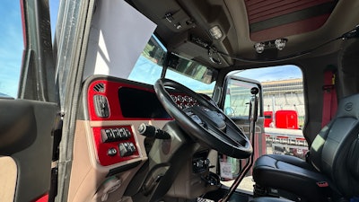 Interior of Robert Baesel's 2024 Peterbilt 389