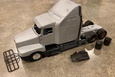 Model 1995 Kenworth T600 in early stages by Eston Hoffman