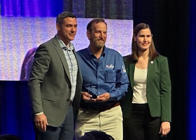 Darryl Tolle receiving 2025 TA Citizen Driver award