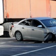 collision between a truck and a car