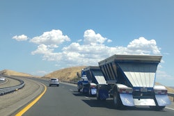 truck on California highway