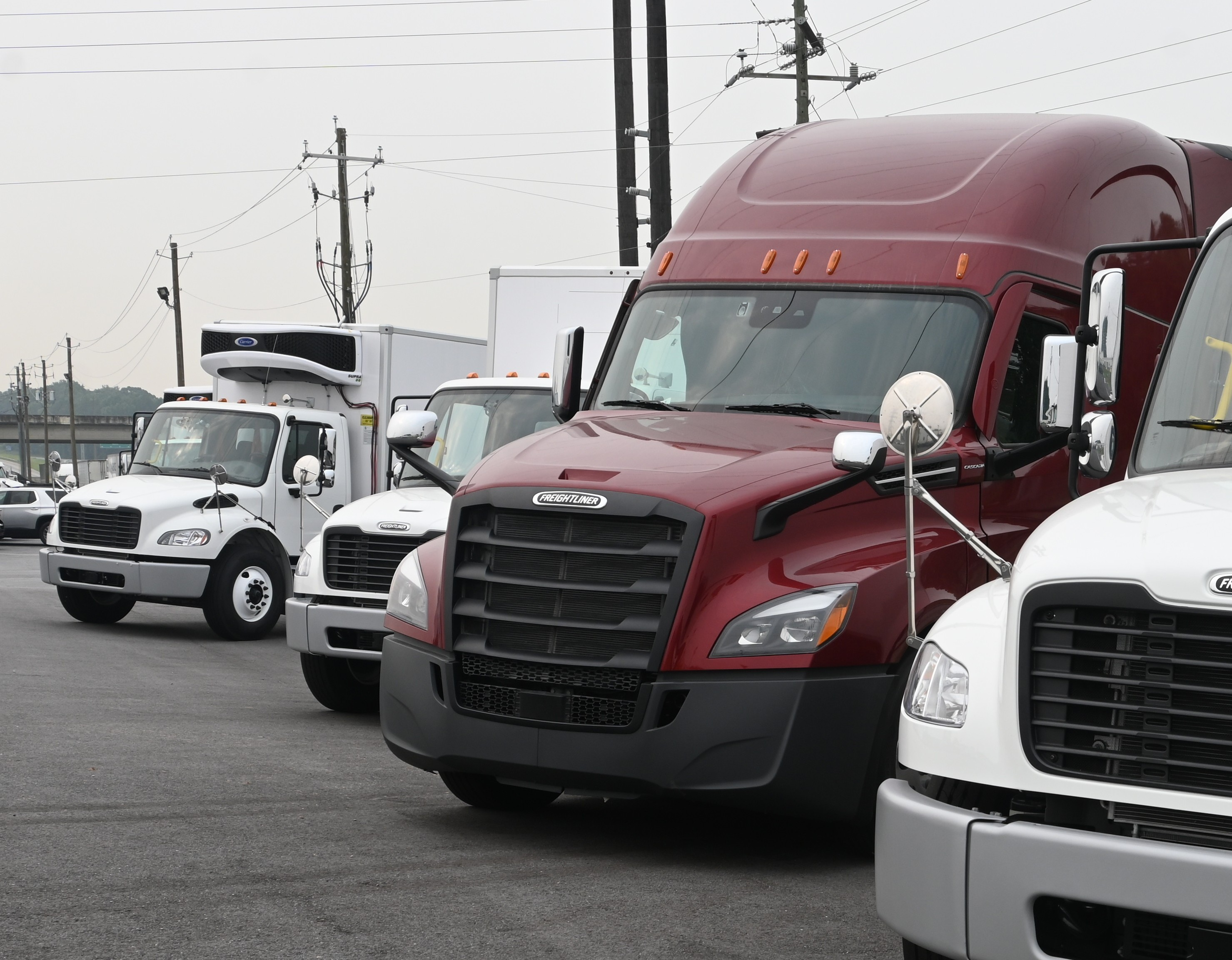 Trucks Customer Lineup