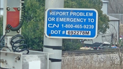 rail crossing problem reporting