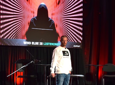 Anders Folleras advances slide at MATS