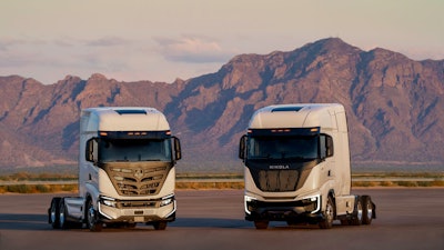 Nikola FCEV and BEV parked
