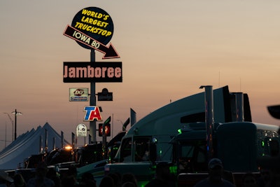 Sunset at Walcott Truckers Jamboree