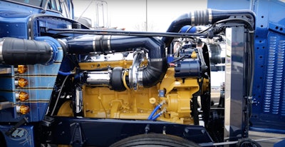 Cat 3406B in Bryan Martin's 1987 Peterbilt 359