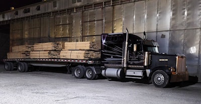 Lumber and other runs throughout the year take Kincaid all around West Virginia, but also into neighboring states. 'I live in the bottom part of the state,' he said, and lumber commonly takes him north to Pennsylvania. 'I might get a load to come back toward one of my regular mills,' he said. 'There's two or three out in Virginia out around Richmond and Culpepper, places like that,' where he knows he can reload, too, to bring back toward home.