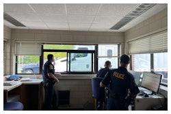Inside the scale house with state and federal law enforcement for Roadcheck on I-84 in Connecticut.