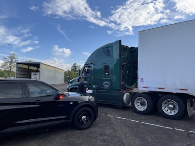 This truck got pulled in for missing a digit in the USDOT number. The carrier ended up being not authorized. 'Huh,' the driver scratched his head. 'I wonder how that happened.'
