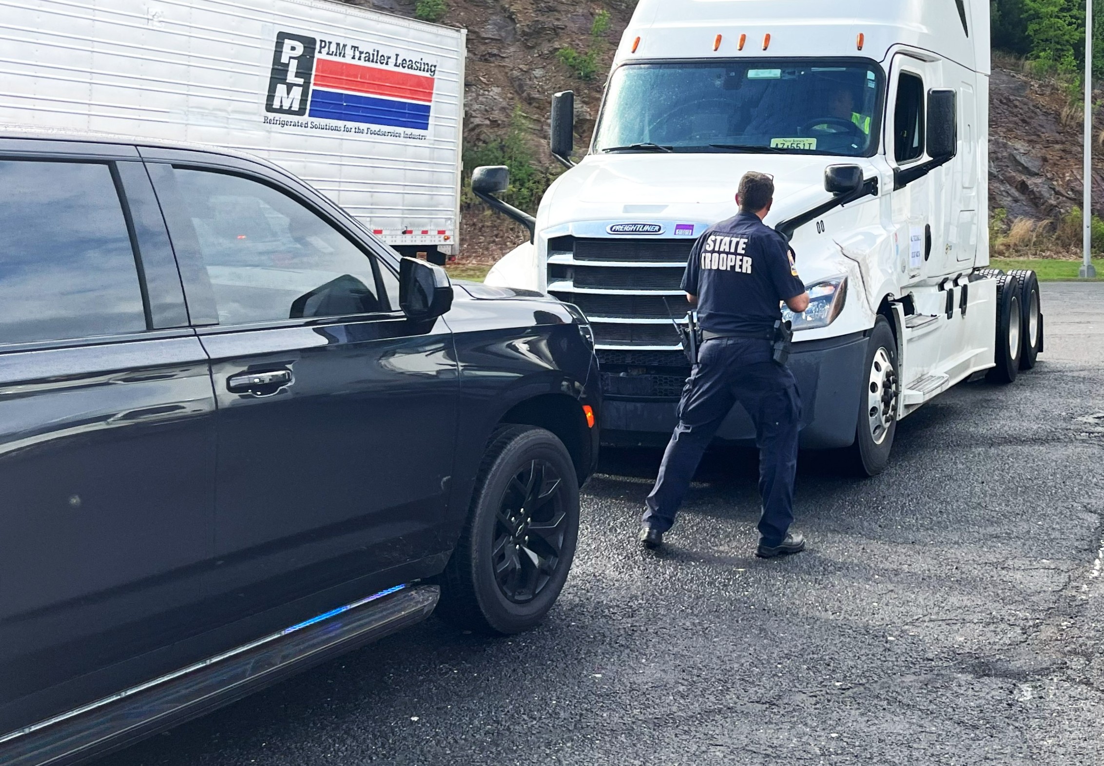 Inspector Photo State Trooper Approaching Tractor Alex Lockie