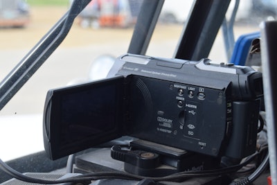 The camcorder is equipped with 'optical image stabilitzation,' Kitzhaber said, crucial for recording 'while you're driving. It was top-of-the-line-stuff at the time.' At a certain point over the last 12 years he decided to upgrade to a newer model for better image resolution, yet the 'new camera broke down on me internally. It couldn't handle the vibration.' The pictured CX760 is '12 years old and still rolling' strong.