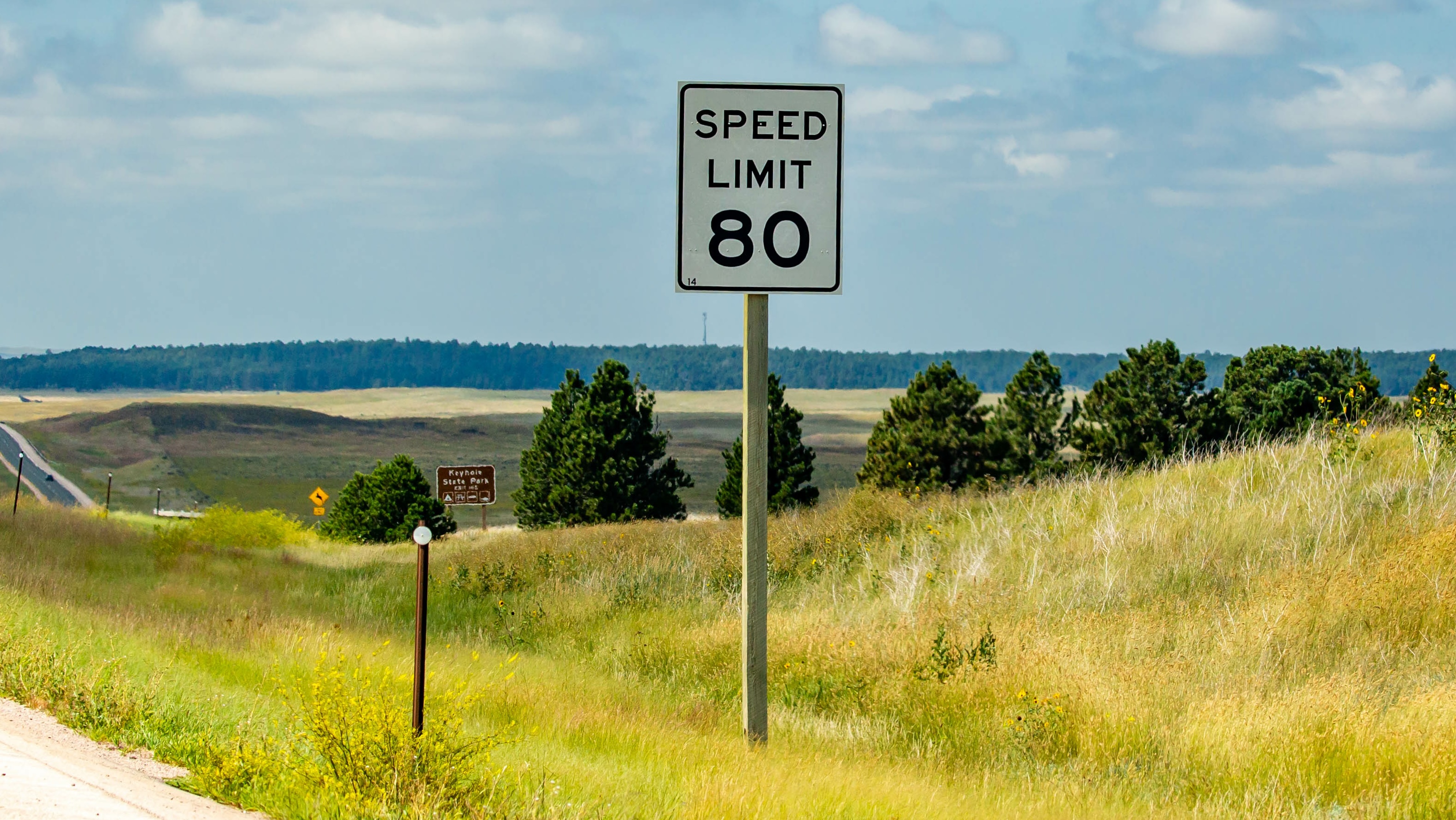 Speed Limit 80mph Adobe Stock 575742627