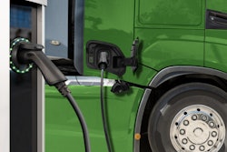Green Electric Truck Charging Getty Images 2155987841