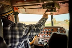 On Road In Cab Driver From Sleeper