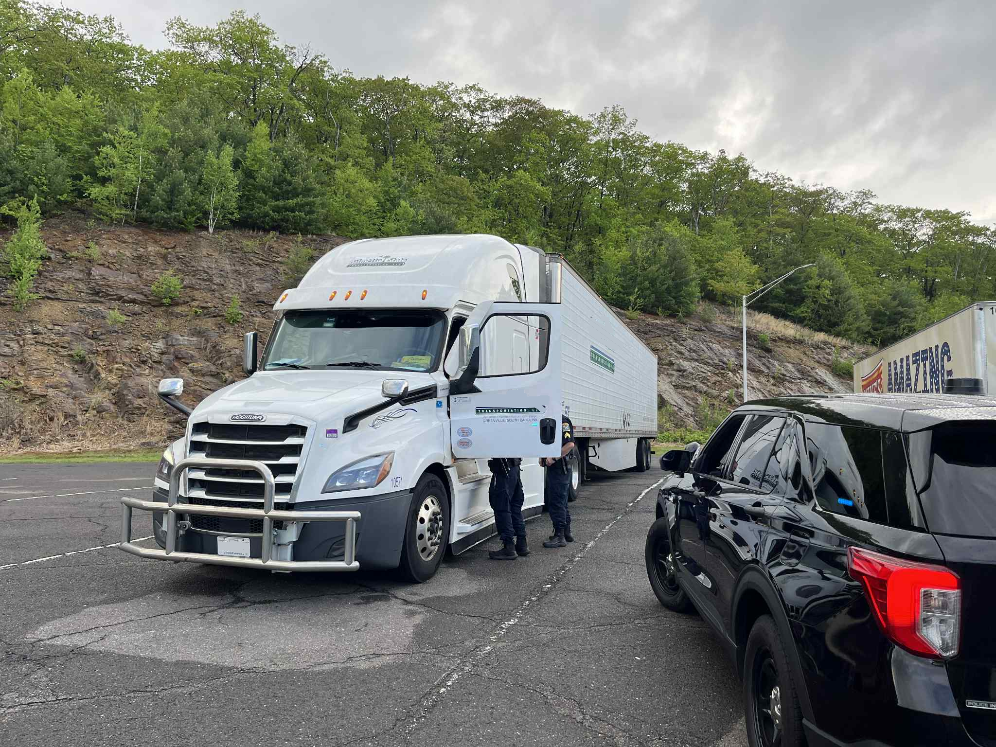 Police Pull Over Truck