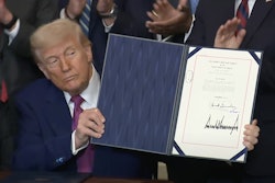 President Donald Trump on Thursday signed three Congressional Review Act bills to end California's electric vehicle sales and truck emissions mandates.