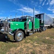 Cameron Bagely's 1999 Peterbilt 379 parked at the Gear Jammer Magazine Truck Show in Epping, New Hampshire.