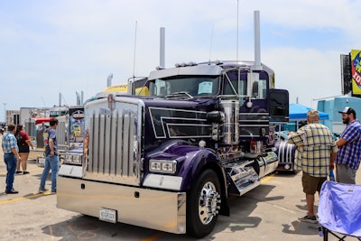 1st: Brad Steel of New Sharon, Iowa -- 2024 Kenworth W900 “Purplicious”