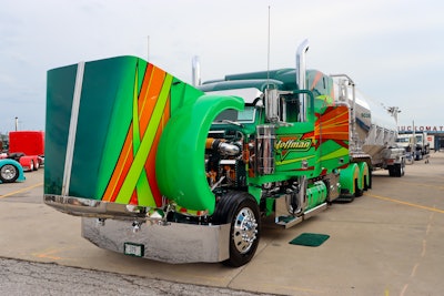 1st: Bruce Jones of Channahon, Illinois -- 2000 Peterbilt 379 & 2024 J&L tanker trailer “Show Time”