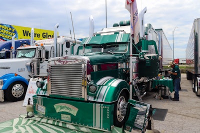 1st: Daniel & Phyllis Snow of Harrison, Arkansas -- 1996 Freightliner Classic XL & 2006 Utility van trailer “The Goose”